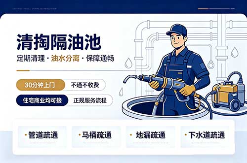 宜宾清掏隔油池
